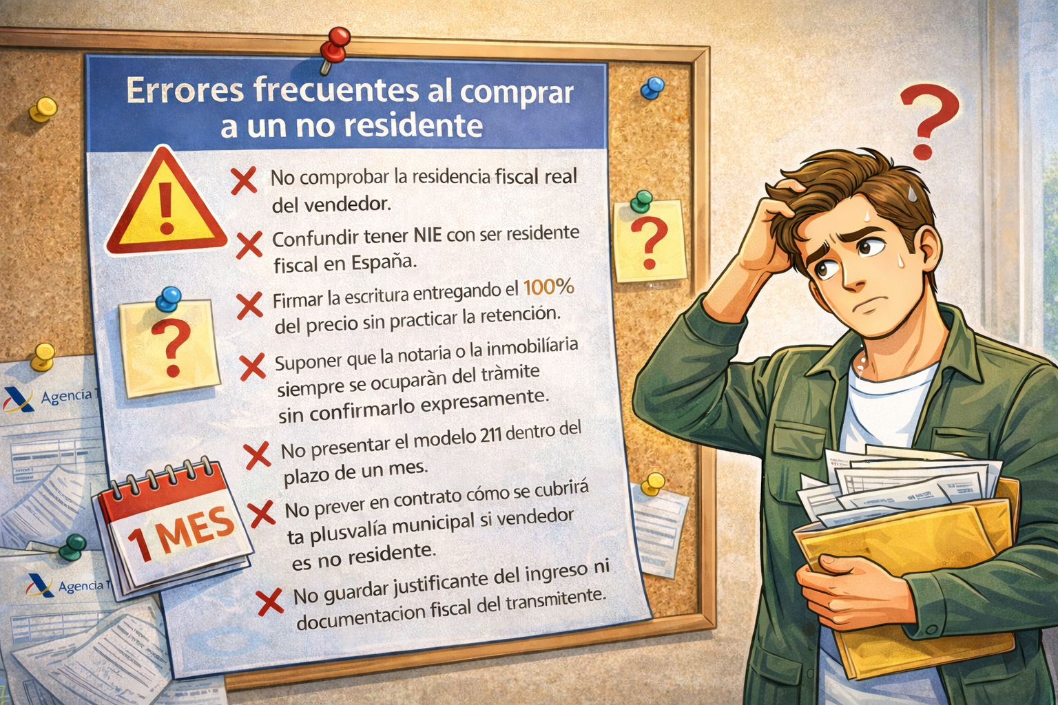 Errores frecuentes al comprar a un no residente